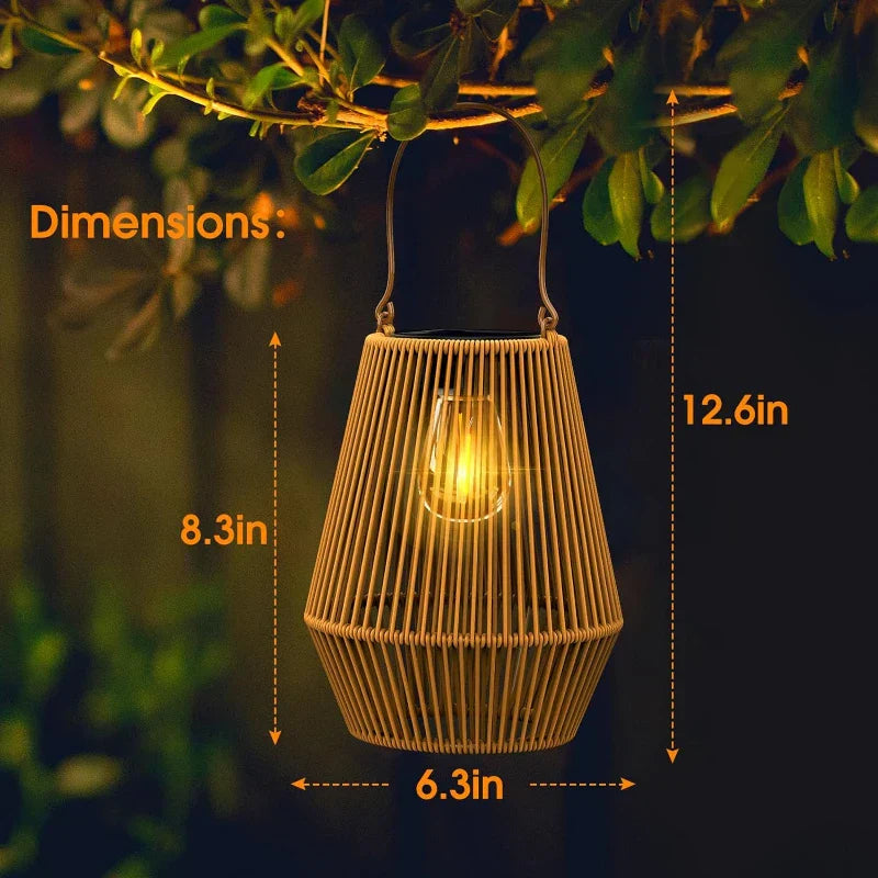 👻 Halloween Sale 49% OFF 👻 Kaliiqo™ Solar Radiant Rattan Glow Lantern