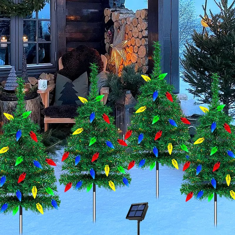 🎄Christmas Flash Deal 🎁 65% OFF✨ 4-in-1 Aurora Haven Solar Powered Christmas Tree